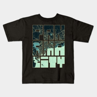 Panama City Map Typography - Summer Kids T-Shirt